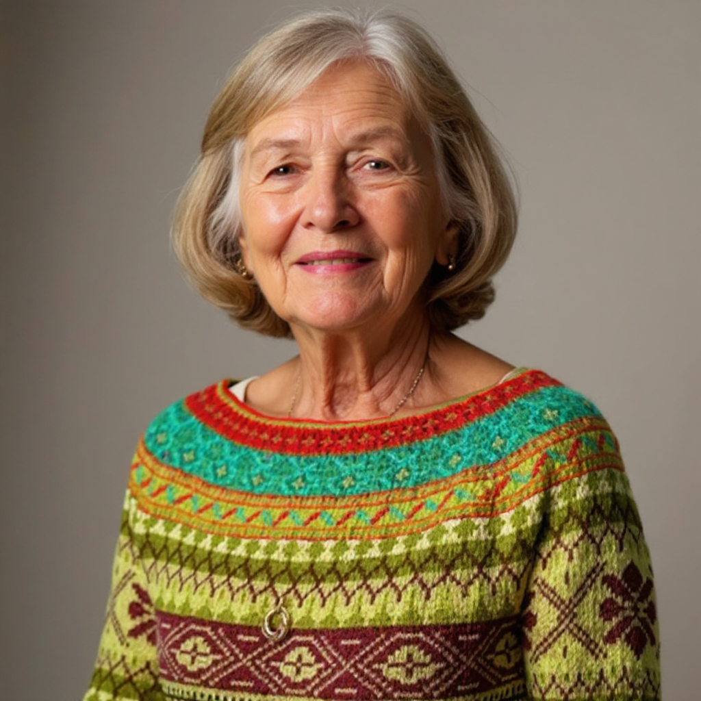 Caitlin | Vintage Sweter z Wyspy