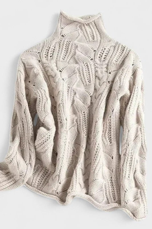 Ksenia | Sweter w warkocze