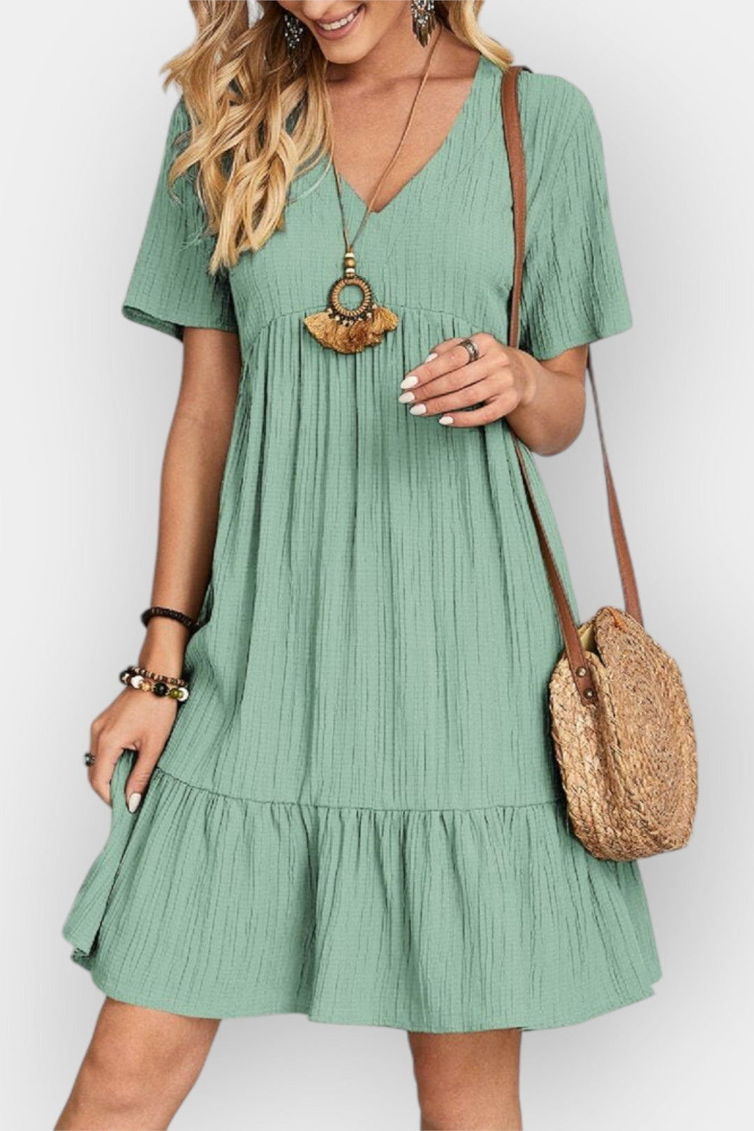 Rikke | Sukienka z dekoltem w serek