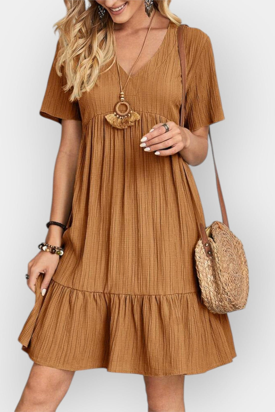 Rikke | Sukienka z dekoltem w serek