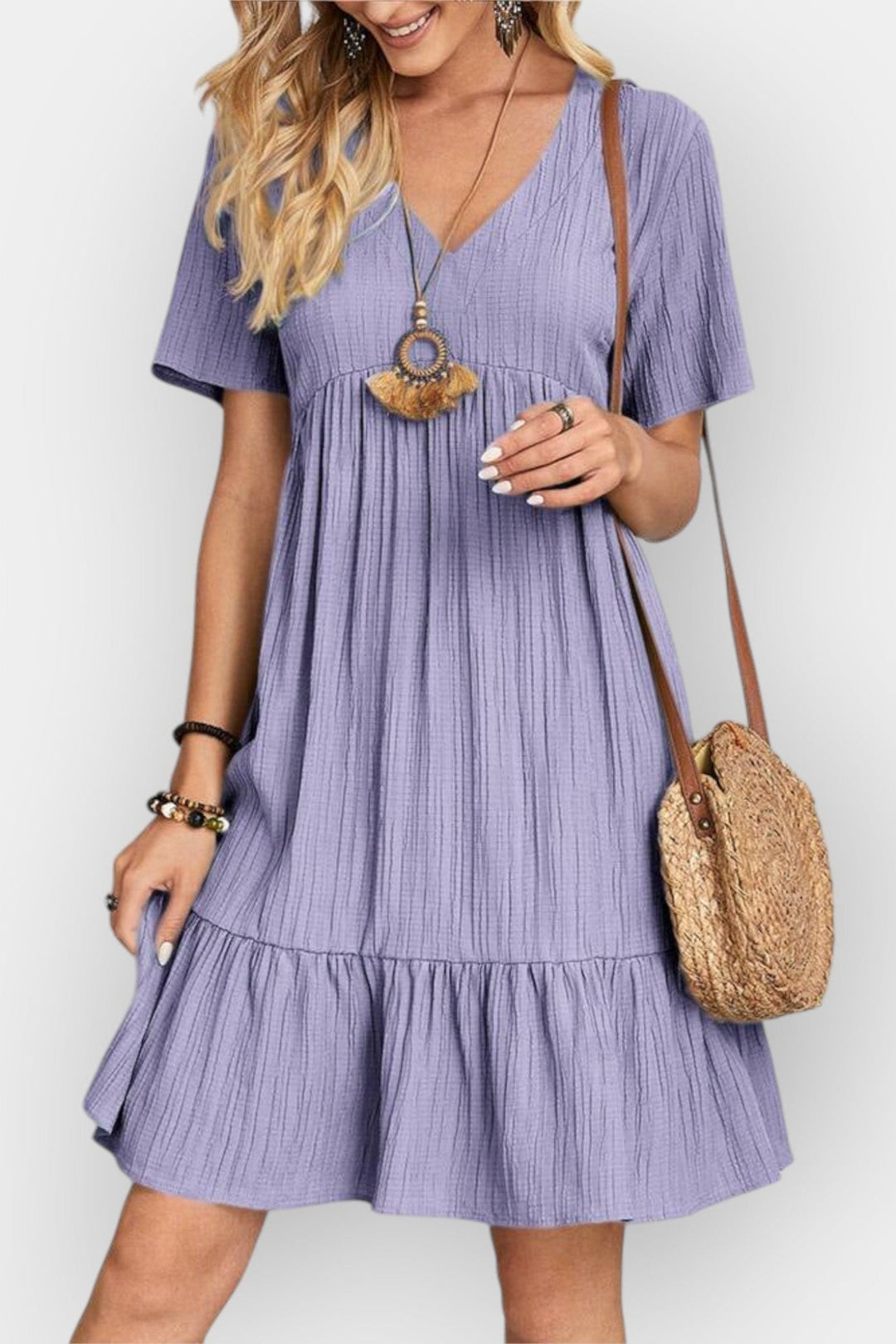 Rikke | Sukienka z dekoltem w serek